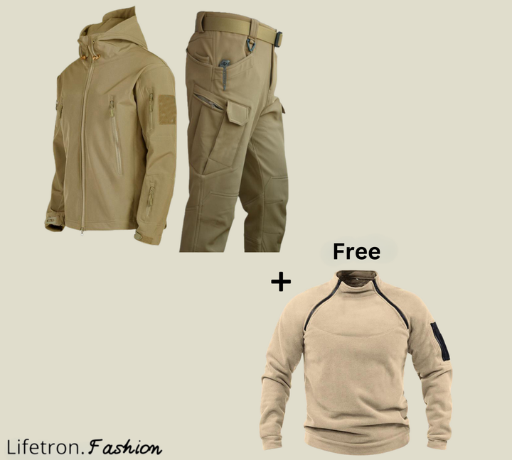 Military | Tactical Wind/Waterproof Suit + Free Fleece Sweater